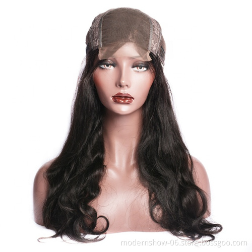 Wholesale 100% Human Hair Wigs  Body Wave 100% Virgin Human Hair Lace Wigs With Baby Hair